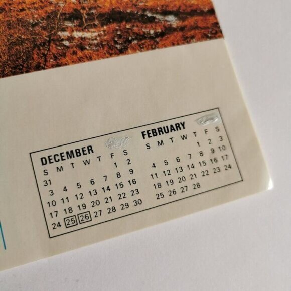 1979 British Heritage Calendar - Cozy Cottage Landscape England Britain Vintage - Picture 4 of 13